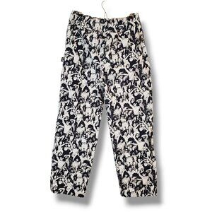 Y2K Stussy Mob Beach Pants White Black Size M